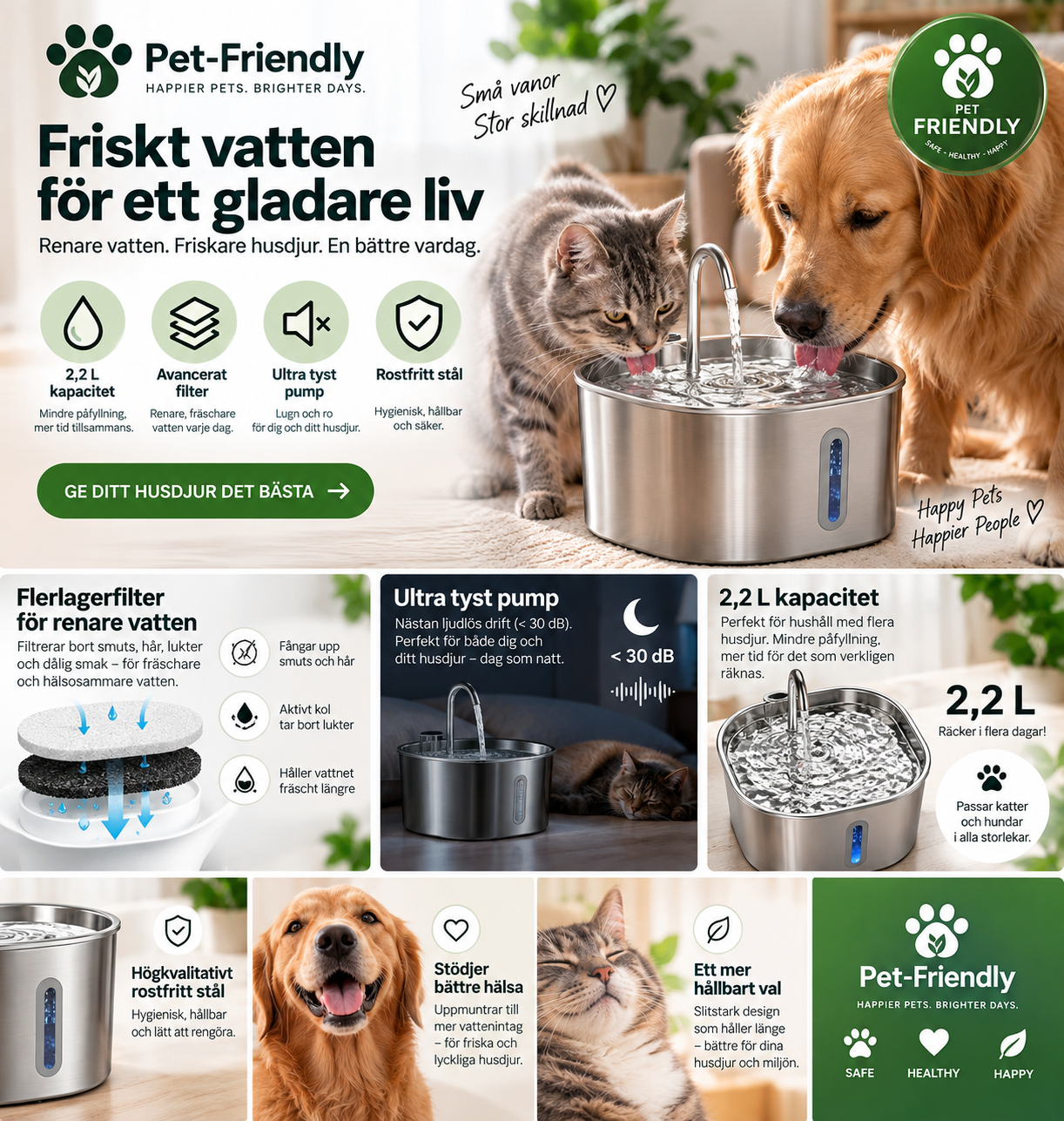 Pet Friendly - Rent Vatten till dina djur